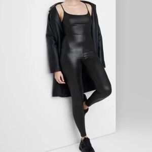 Wild Fable faux leather jumpsuit